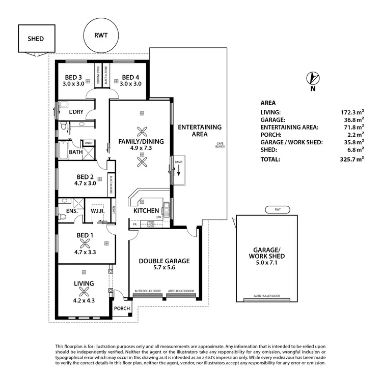 Floorplan of Homely house listing, 25 Strathmont Drive, Strathalbyn SA 5255