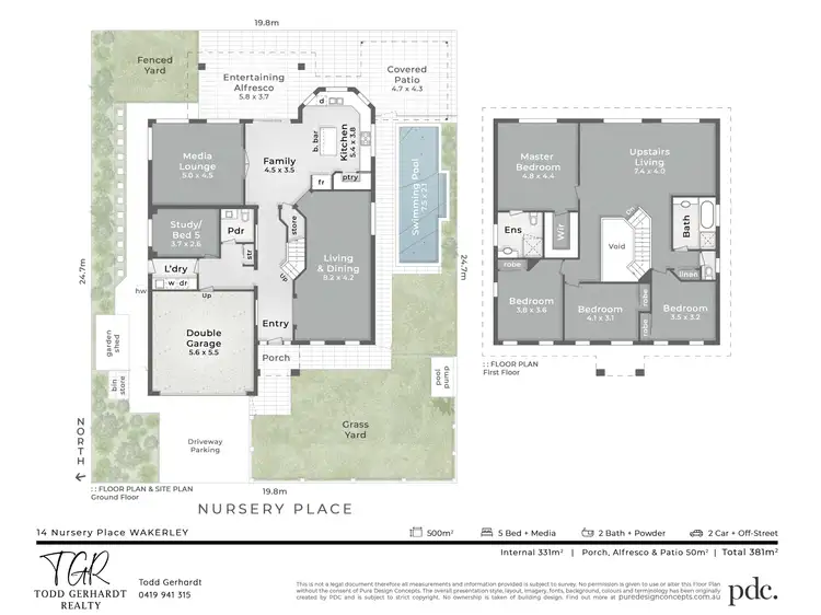 Floorplan of Homely house listing, 14 Nursery Place, Wakerley QLD 4154