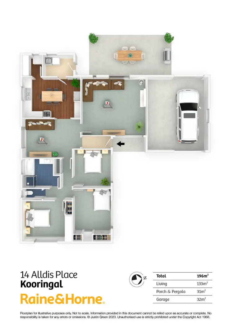 Floorplan of Homely house listing, 14 Alldis Place, Kooringal NSW 2650