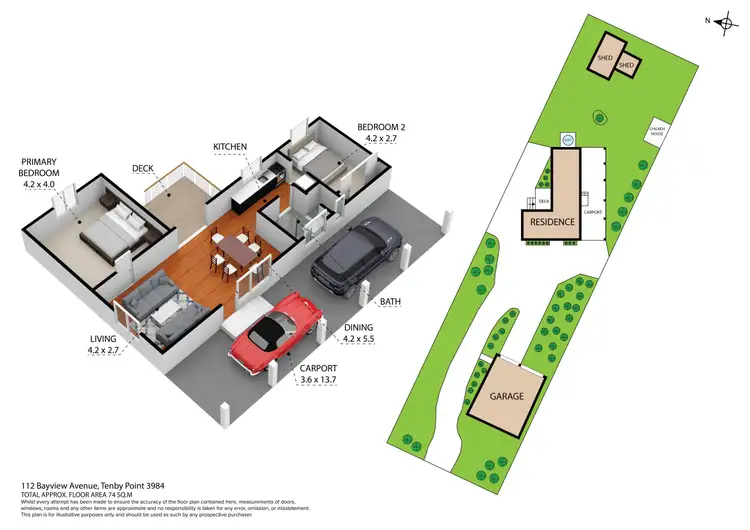 Floorplan of Homely house listing, 112 Bayview Avenue, Tenby Point VIC 3984