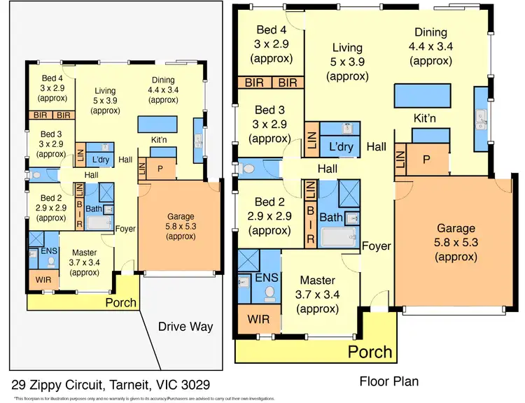 Floorplan of Homely house listing, 29 Zippy Circuit, Tarneit VIC 3029