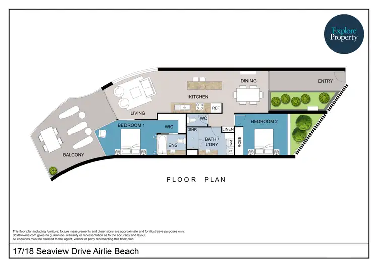 Floorplan of Homely apartment listing, 17/18 Seaview Drive, Airlie Beach QLD 4802