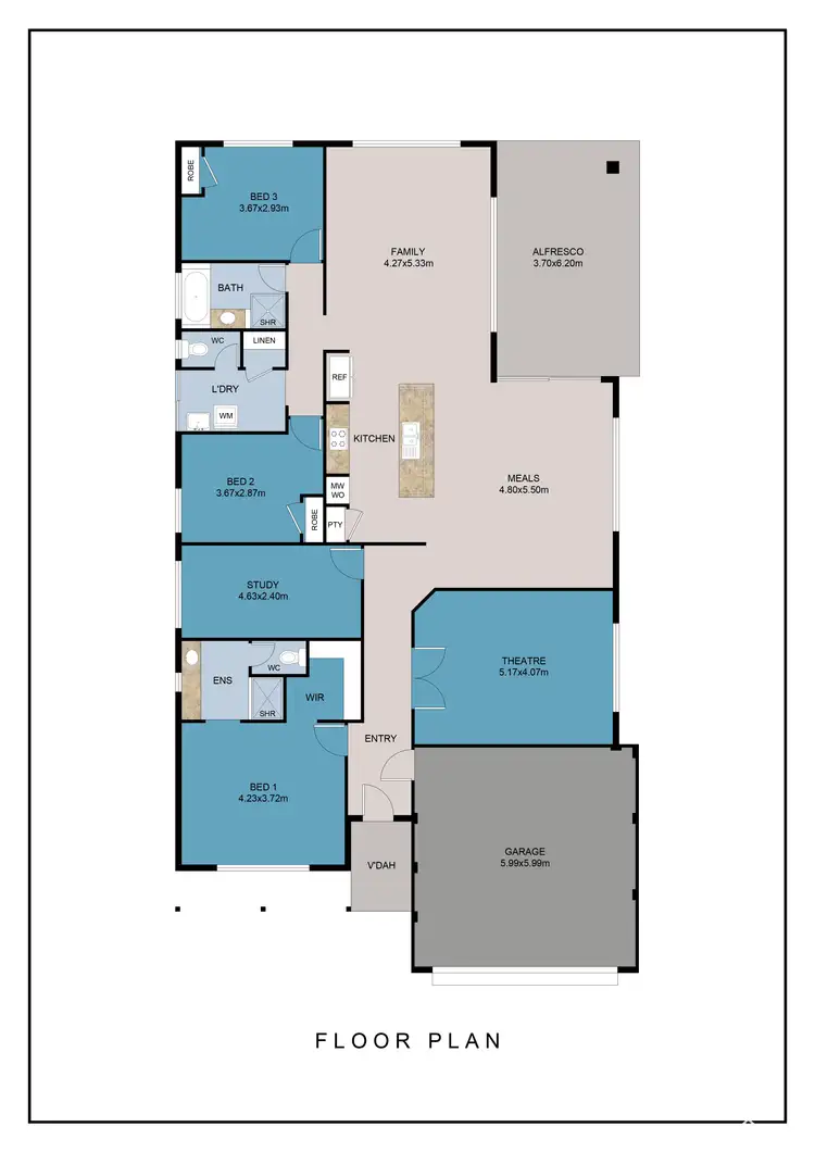 Floorplan of Homely house listing, 31 Araucaria Boulevard, Byford WA 6122