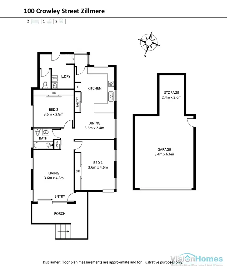 Floorplan of Homely house listing, 100 Crowley Street, Zillmere QLD 4034