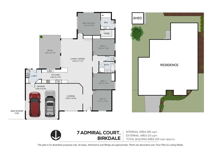 Floorplan of Homely house listing, 7 Admiral Court, Birkdale QLD 4159