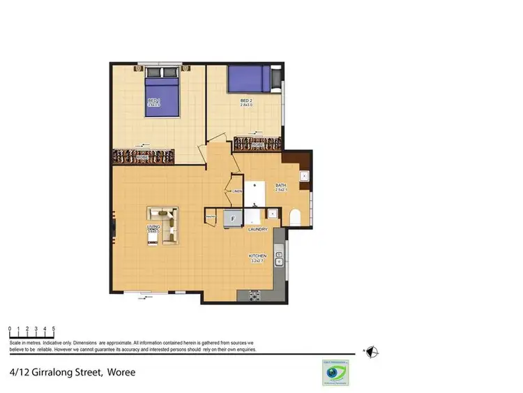 Floorplan of Homely unit listing, 4/12 Girralong Street, Woree QLD 4868