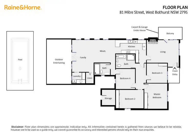 Floorplan of Homely house listing, 81 Mitre Street, West Bathurst NSW 2795