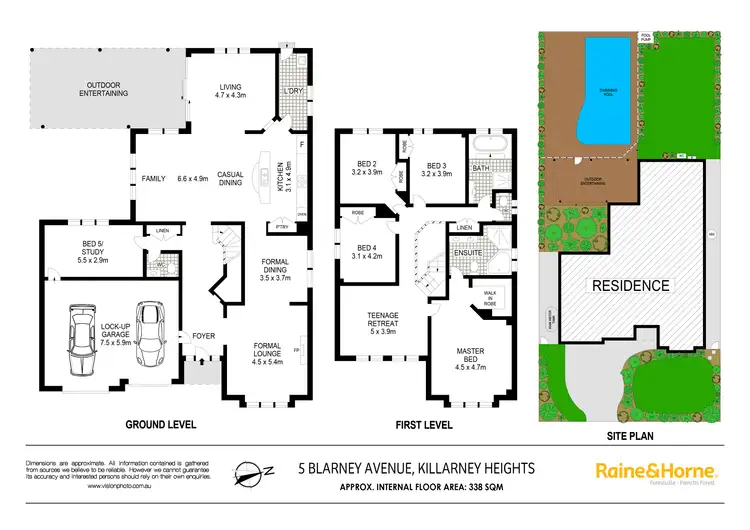 Floorplan of Homely house listing, 5 Blarney Avenue, Killarney Heights NSW 2087
