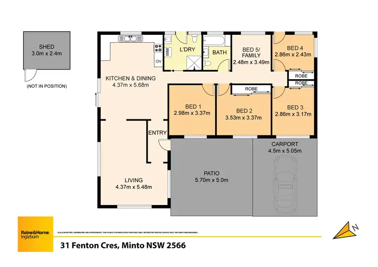 Floorplan of Homely house listing, 31 Fenton Crescent, Minto NSW 2566