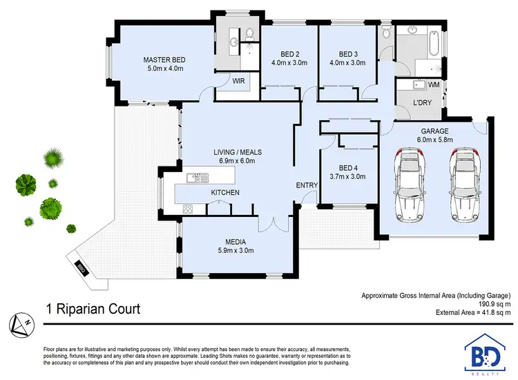Floorplan of Homely house listing, 1 Riparian Court, Caboolture QLD 4510