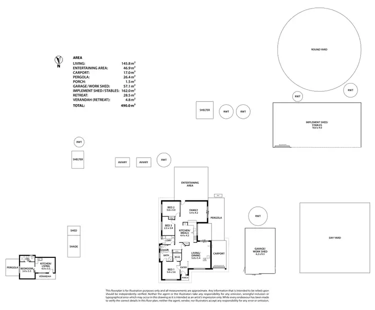 Floorplan of Homely house listing, 423 Riverside Road, Strathalbyn SA 5255