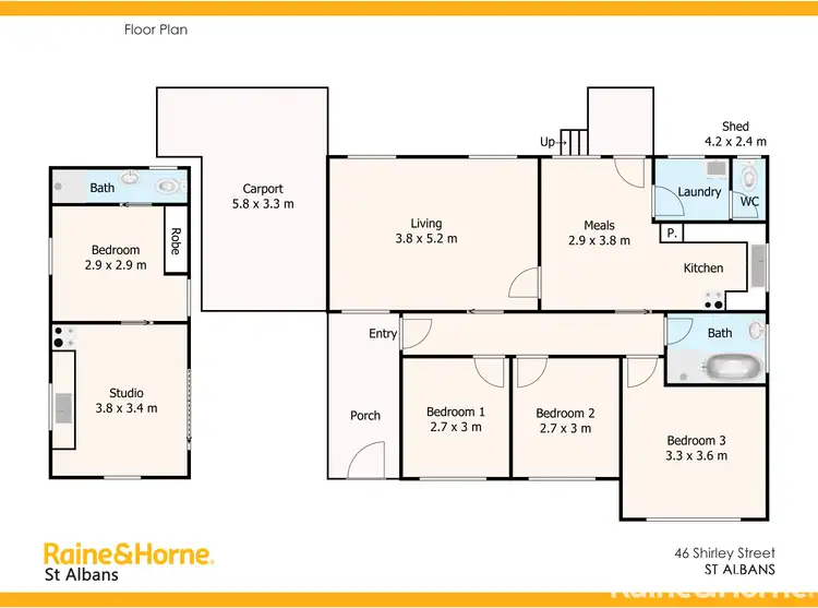 Floorplan of Homely house listing, 46 Shirley Street, St Albans VIC 3021