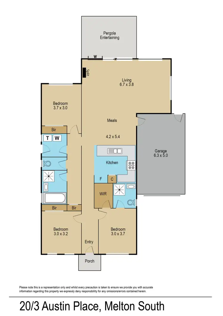 Floorplan of Homely house listing, 20/3 Austin Place, Melton South VIC 3338