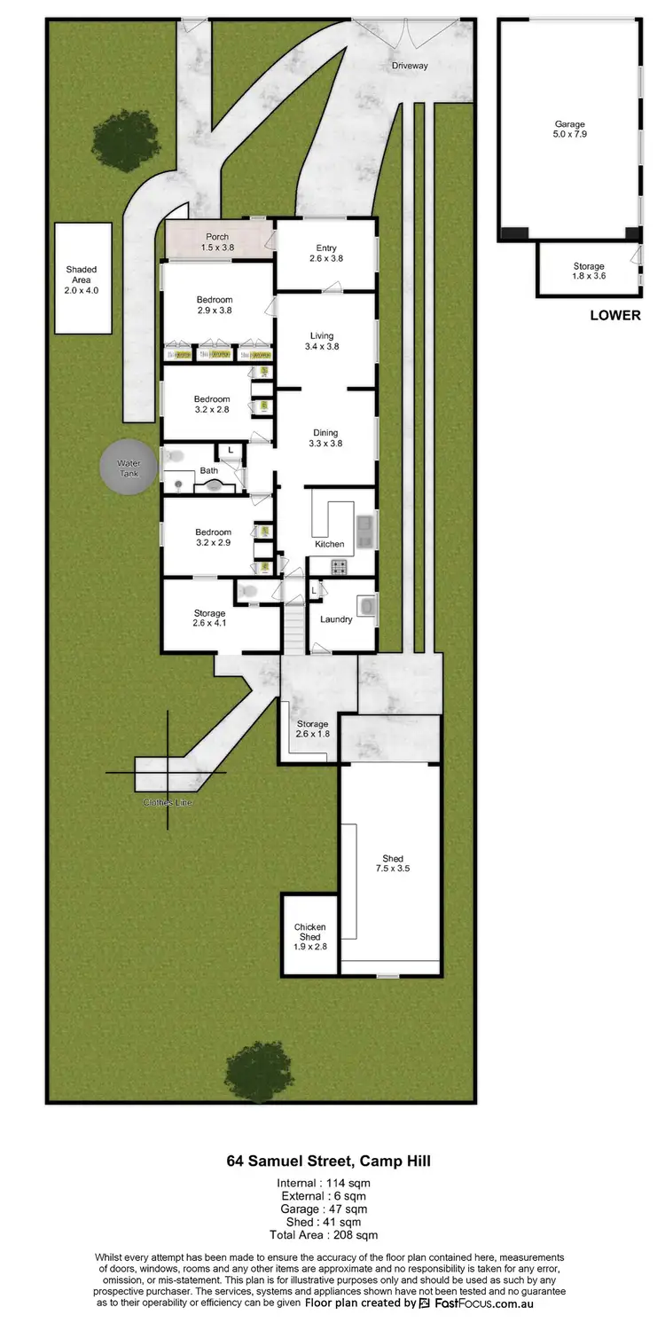 Floorplan of Homely house listing, 64 Samuel Street, Camp Hill QLD 4152