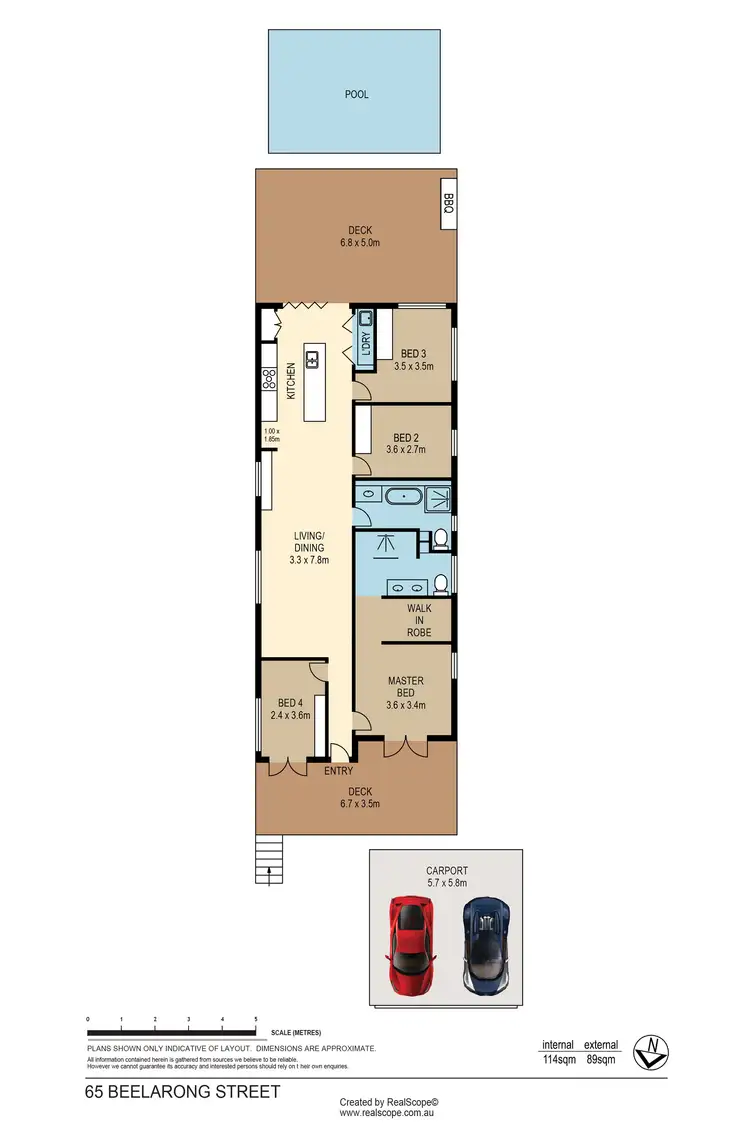 Floorplan of Homely house listing, 65 Beelarong Street, Morningside QLD 4170