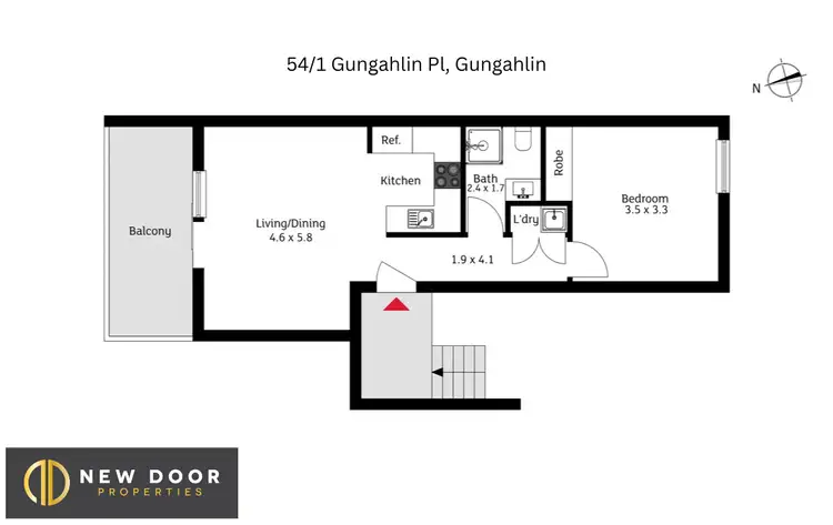 Floorplan of Homely house listing, 54/1 Gungahlin Place, Gungahlin ACT 2912
