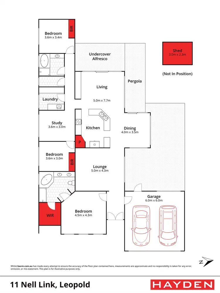 Floorplan of Homely house listing, 11 Nell Link, Leopold VIC 3224
