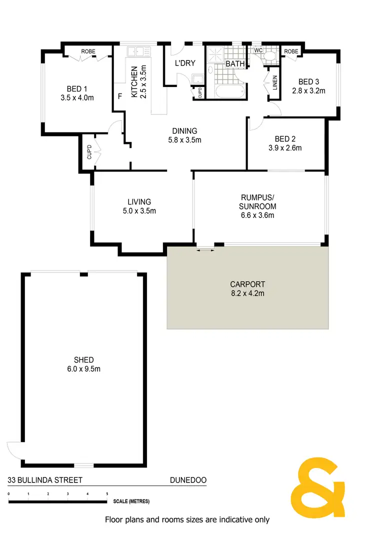 Floorplan of Homely house listing, 33 Bullinda Street, Dunedoo NSW 2844