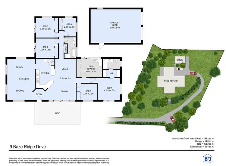 Floorplan of Homely house listing, 9 Bazeridge Drive, Narangba QLD 4504
