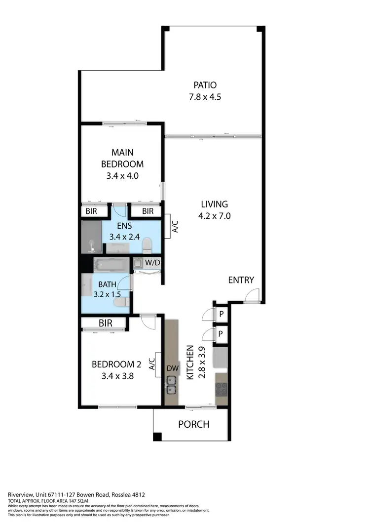 Floorplan of Homely unit listing, 67/111-127 Bowen Road, Rosslea QLD 4812