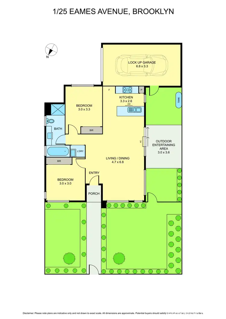 Floorplan of Homely house listing, 1/25 Eames Avenue, Brooklyn VIC 3012