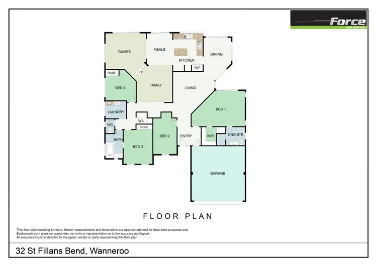 Floorplan of Homely house listing, 32 St Fillans, Wanneroo WA 6065