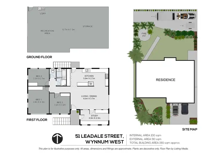 Floorplan of Homely house listing, 51 Leadale Street, Wynnum West QLD 4178