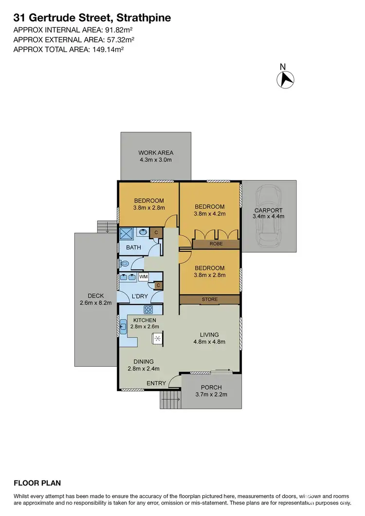 Floorplan of Homely house listing, 31 Gertrude Street, Strathpine QLD 4500