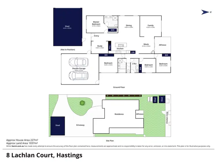 Floorplan of Homely house listing, 8 Lachlan Court, Hastings VIC 3915