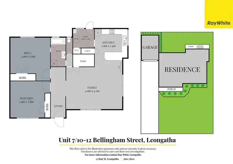 Floorplan of Homely unit listing, 7/10-12 Bellingham Street, Leongatha VIC 3953