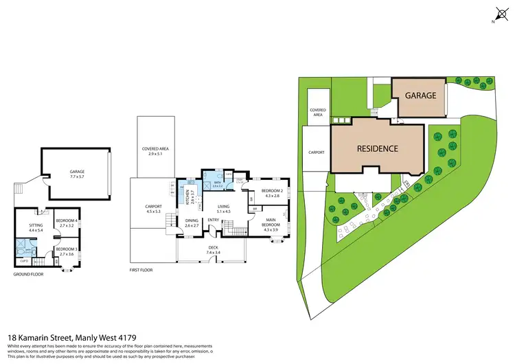 Floorplan of Homely house listing, 18 Kamarin Street, Manly West QLD 4179