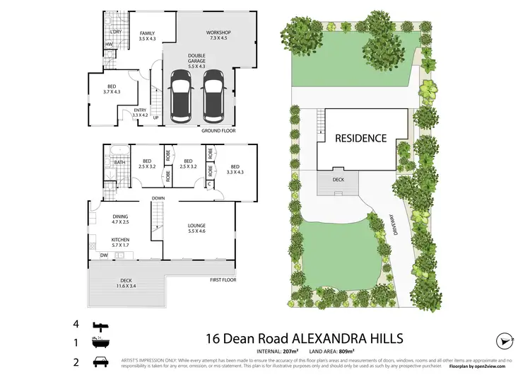Floorplan of Homely house listing, 16 Dean Road, Alexandra Hills QLD 4161