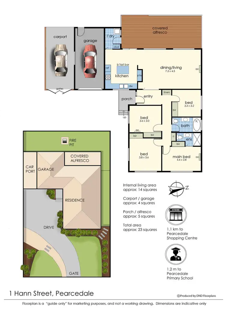 Floorplan of Homely house listing, 1 Hann Street, Pearcedale VIC 3912