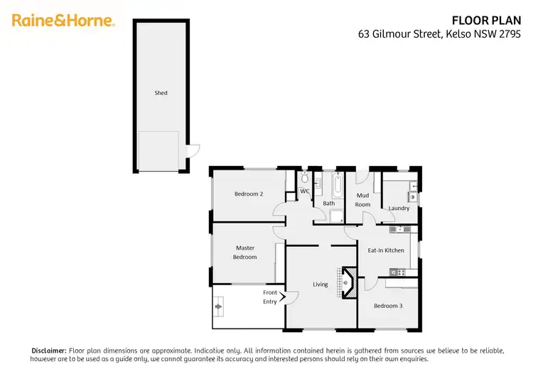 Floorplan of Homely house listing, 63 Gilmour Street, Kelso NSW 2795