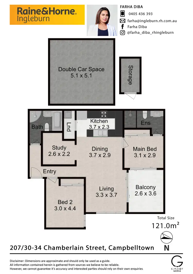 Floorplan of Homely apartment listing, 207/30-34 Chamberlain Street, Campbelltown NSW 2560