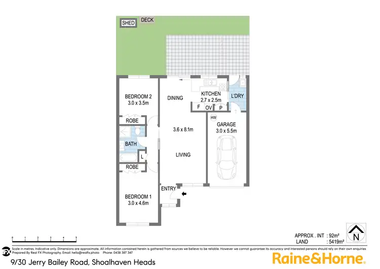 Floorplan of Homely villa listing, 9/30 Jerry Bailey Road, Shoalhaven Heads NSW 2535