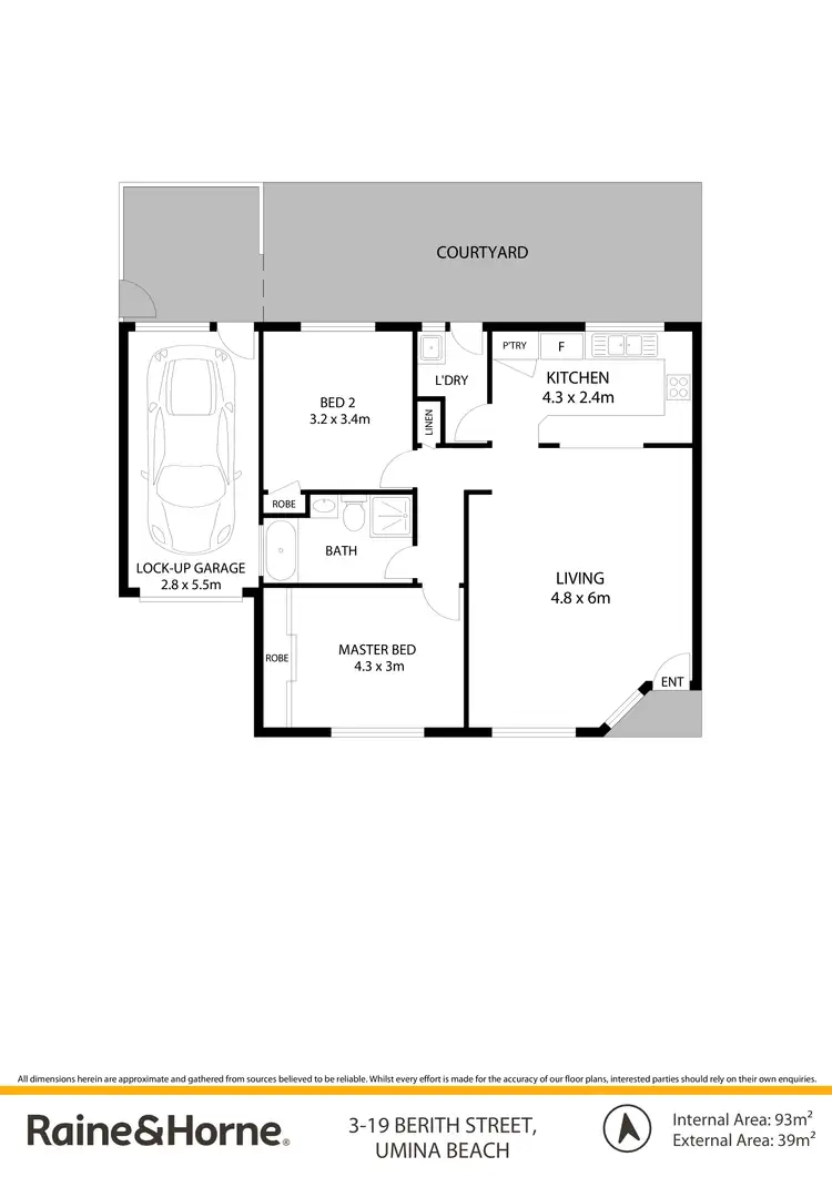 Floorplan of Homely villa listing, 3/19 Berith Street, Umina Beach NSW 2257