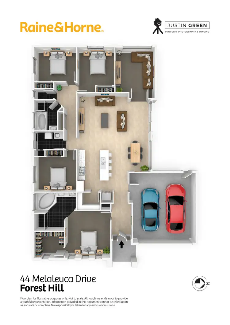 Floorplan of Homely house listing, 44 Melaleuca Drive, Forest Hill NSW 2651