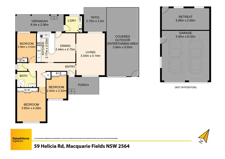 Floorplan of Homely house listing, 59 Helicia Road, Macquarie Fields NSW 2564