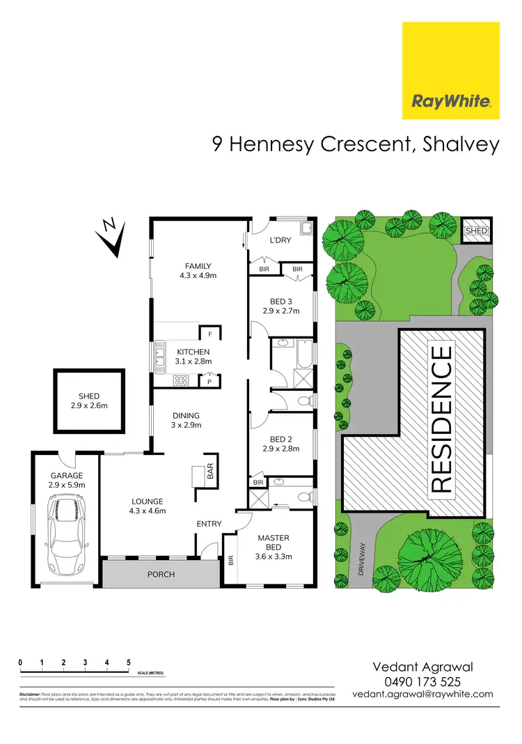 Floorplan of Homely house listing, 9 Hennesy Crescent, Shalvey NSW 2770