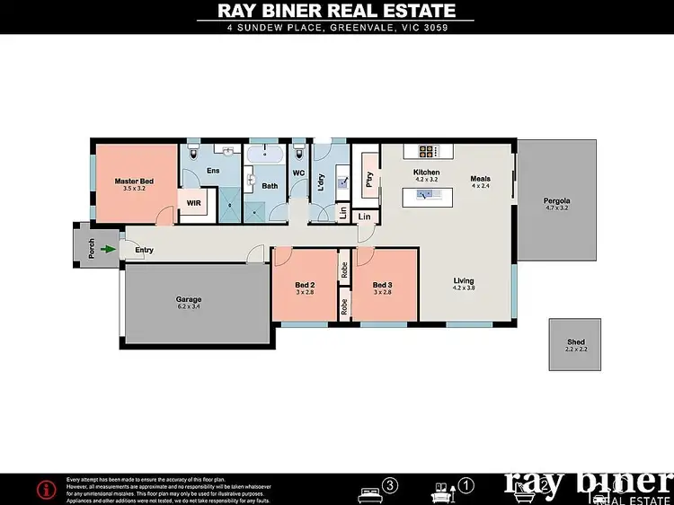 Floorplan of Homely house listing, 4 Sundew Place, Greenvale VIC 3059