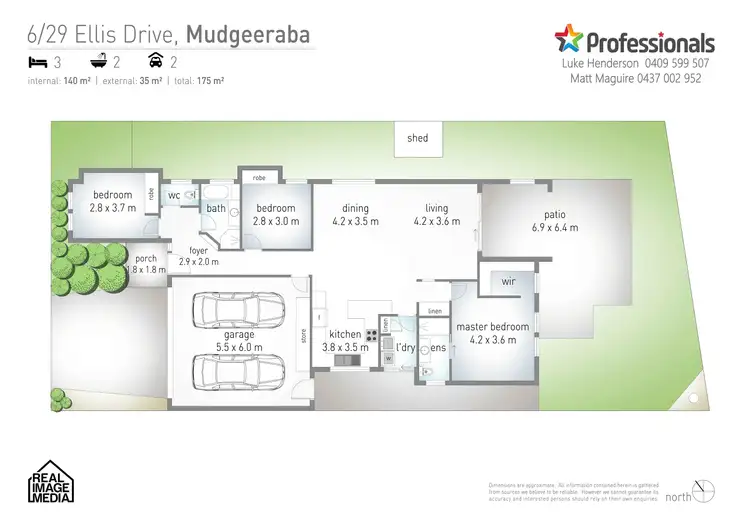 Floorplan of Homely villa listing, 6/29 Ellis Drive, Mudgeeraba QLD 4213