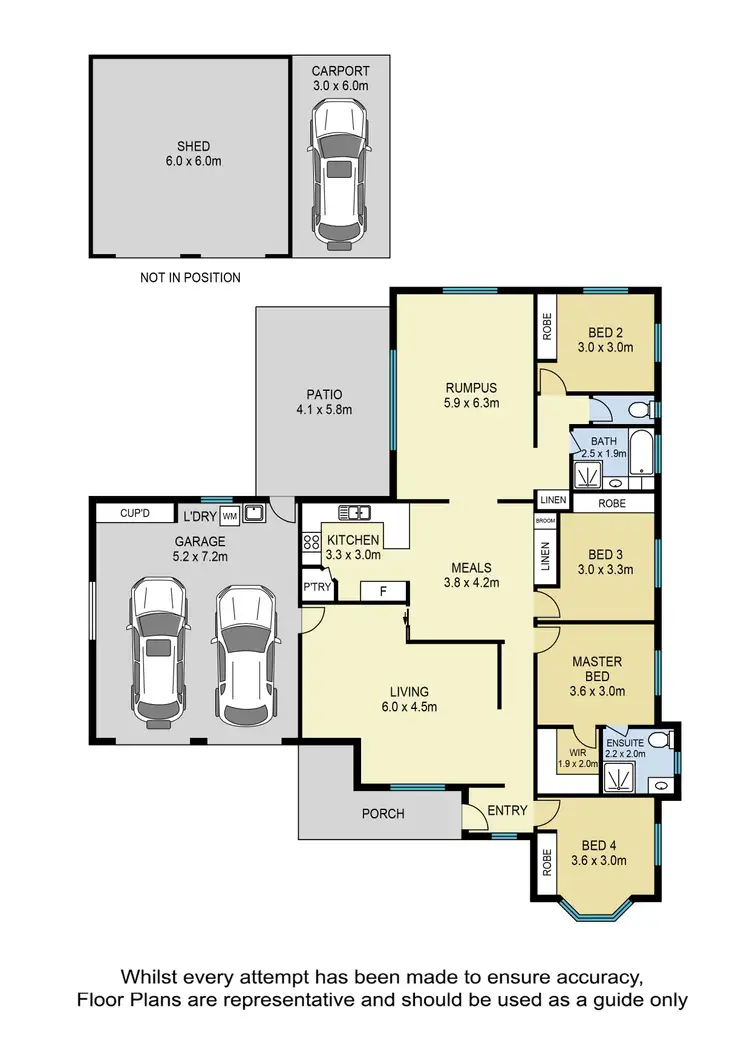 Floorplan of Homely house listing, 155-157 Wattlebird Drive, Elimbah QLD 4516