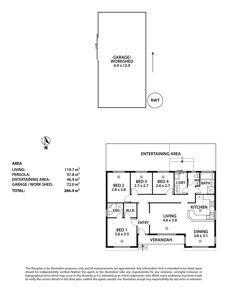 Floorplan of Homely house listing, 34a North Road, Nairne SA 5252