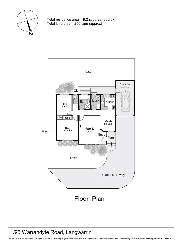 Floorplan of Homely unit listing, 11/95 Warrandyte Road, Langwarrin VIC 3910