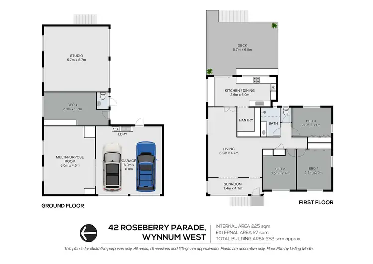 Floorplan of Homely house listing, 42 Roseberry Parade, Wynnum West QLD 4178