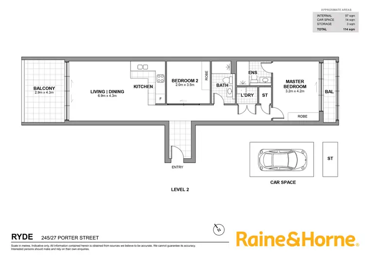 Floorplan of Homely apartment listing, 245/27 Porter Street, Ryde NSW 2112