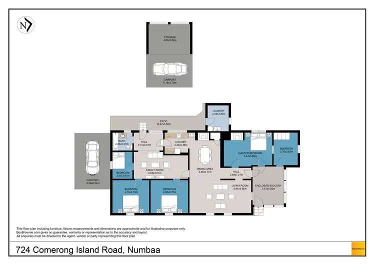 Floorplan of Homely house listing, 724 Comerong Island Road, Numbaa NSW 2540