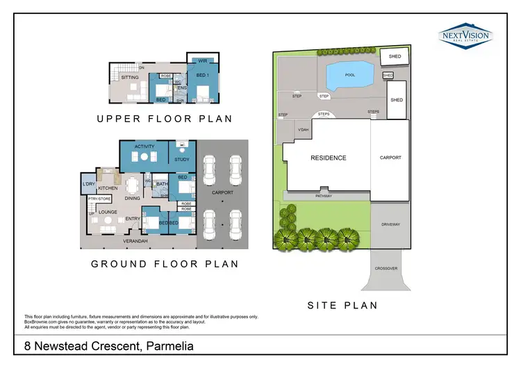 Floorplan of Homely house listing, 8 Newstead Crescent, Parmelia WA 6167