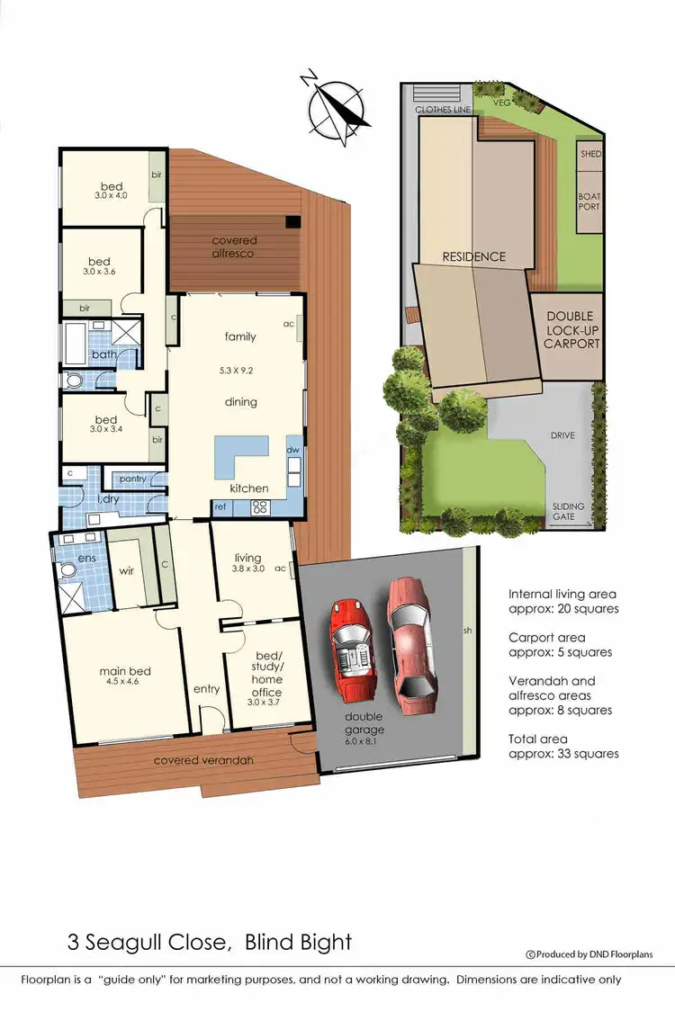 Floorplan of Homely house listing, 3 Seagull Close, Blind Bight VIC 3980